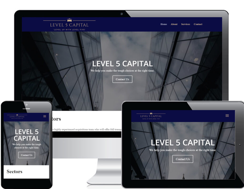 Mergers Acquisitions Web Designer Level 5 Capital